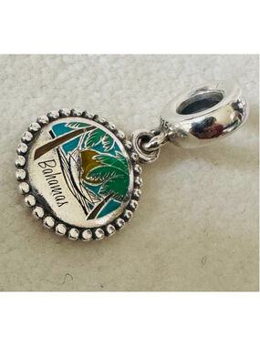 Pandora Sterling Silver & Enamel Bahamas Exclusive Country Island Dangle Charm